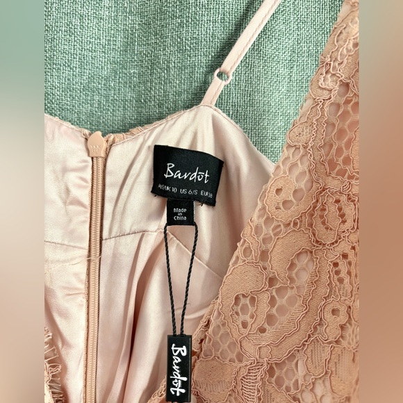 BNWT Bardot Lace Pink/Blush Dress size 6 - Picture 4 of 7